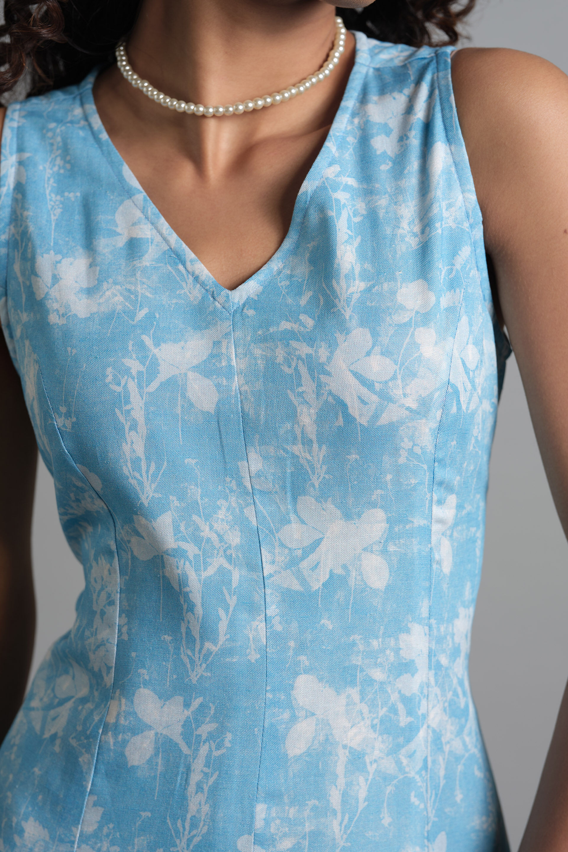 Aqualine Dress, Blue, image 5